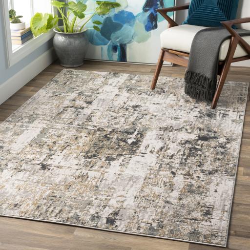 Quatro Medium Gray Rug in Various Sizes