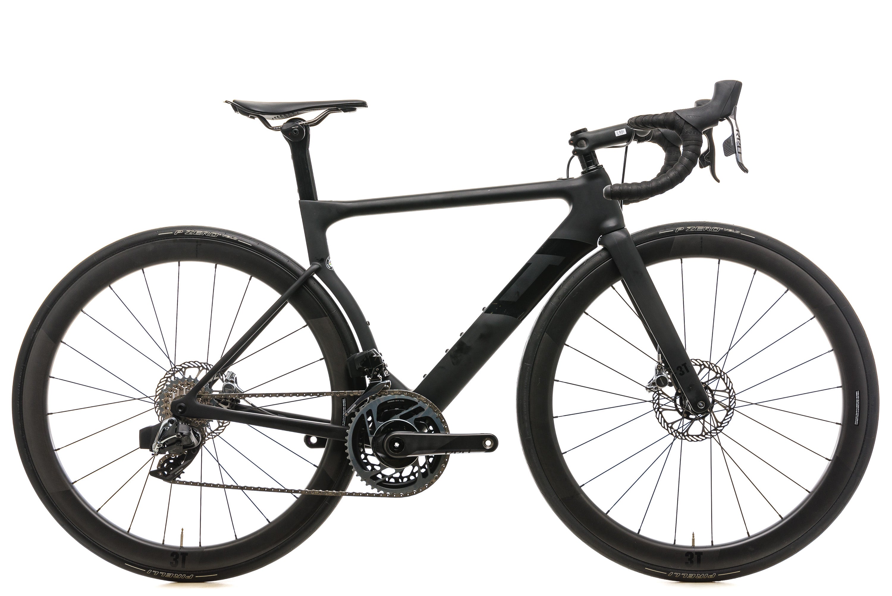 3T Strada Due Team Stealth Road Bike - 2019, Small