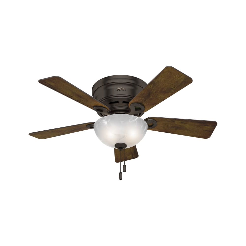 Hunter Haskell Ceiling Fan 42 Premier Bronze Dark Mocha ;