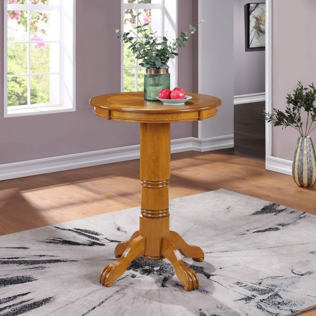 Florence Bar Height Table Fruitwood Brown Boraam