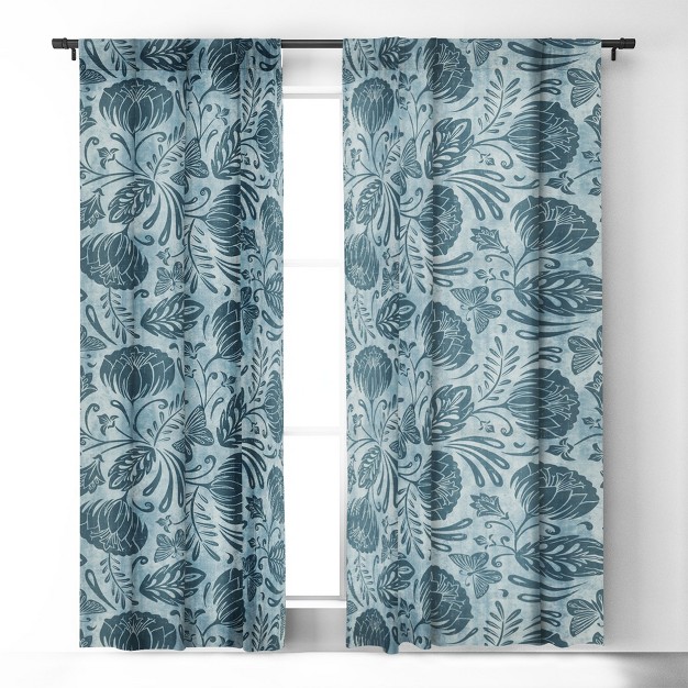 1pc Blackout Window Curtain Panel Deny Designs