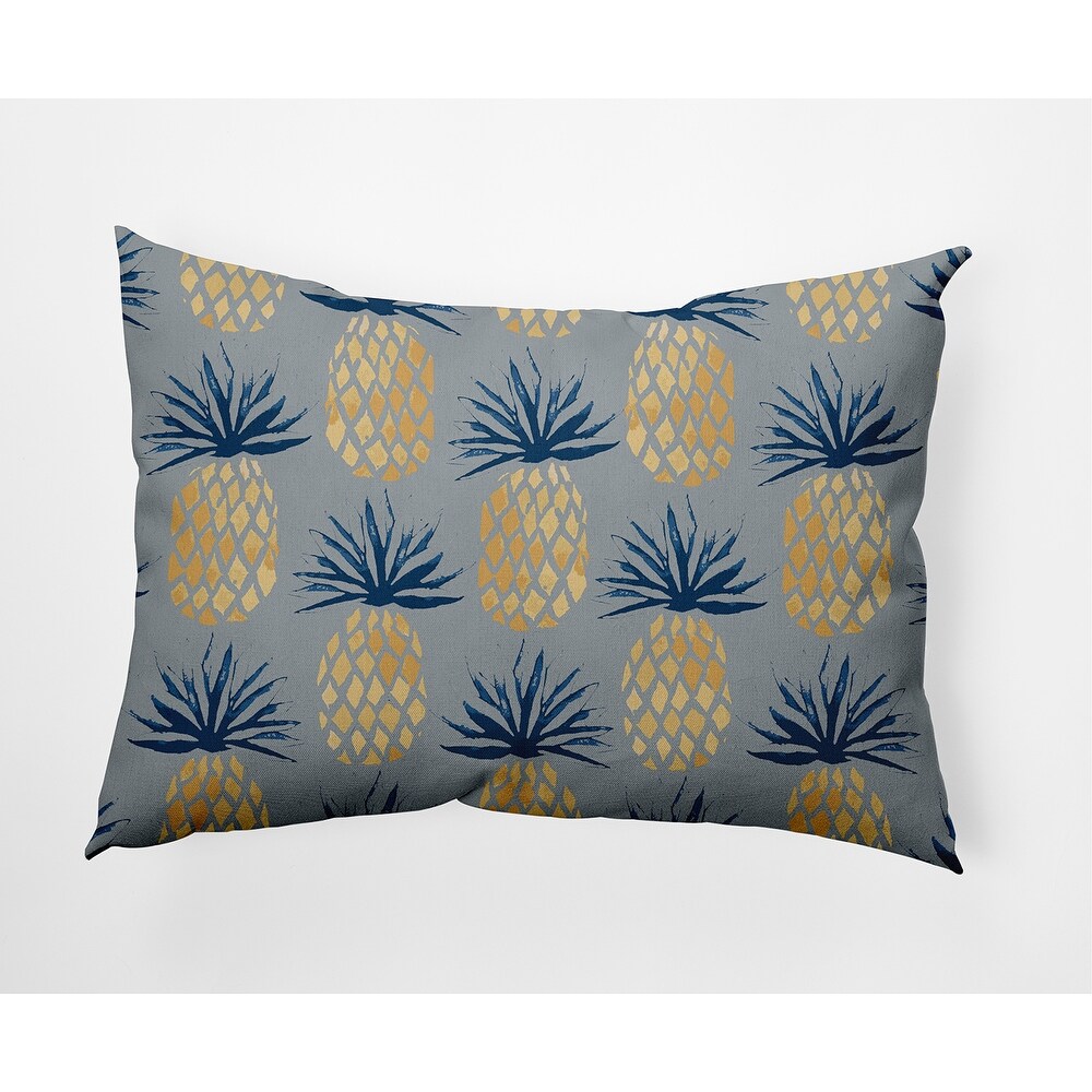 Pineapple Stripes Nautical Decorative Indoor Pillow