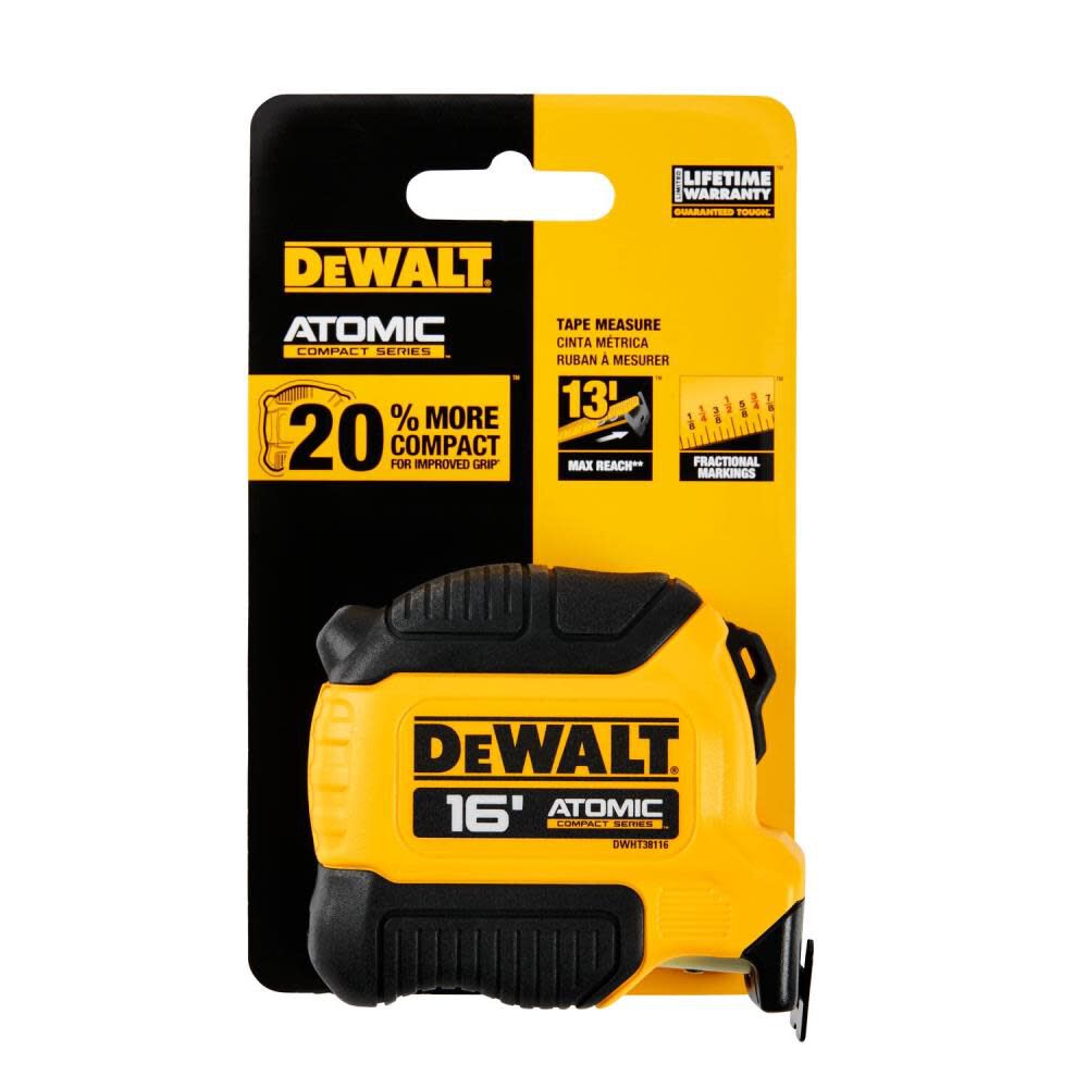 DEWALT ATOMIC Compact Series 16' Tape Measure DWHT38116S from DEWALT