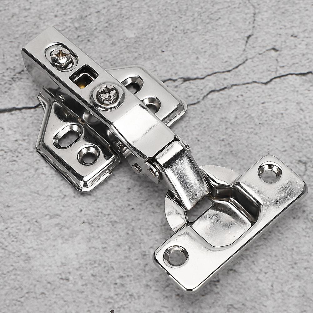 4set Mounting Concealed Hinges Face Frame Cabinet Door Plate Straight Bend For Official Home