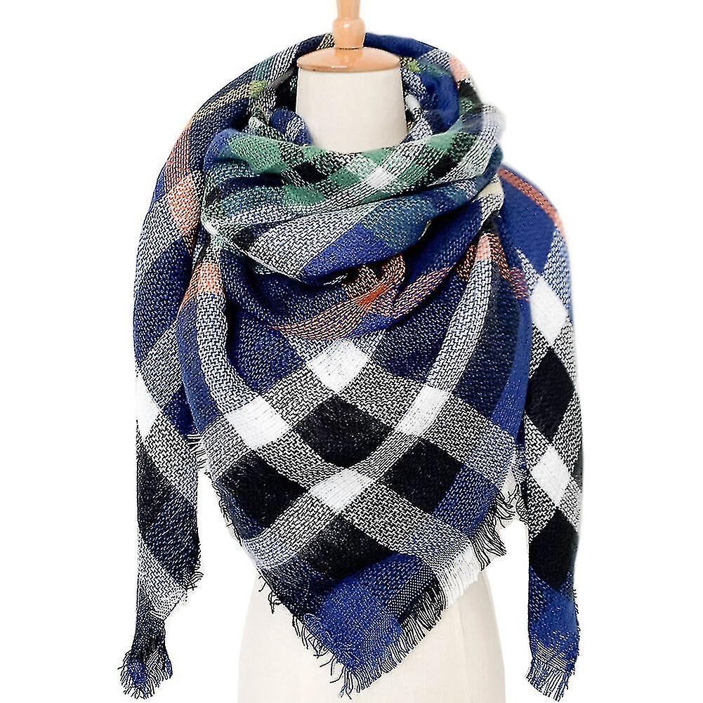 Winter Large Scarf Plaid Check Wraps For Women's