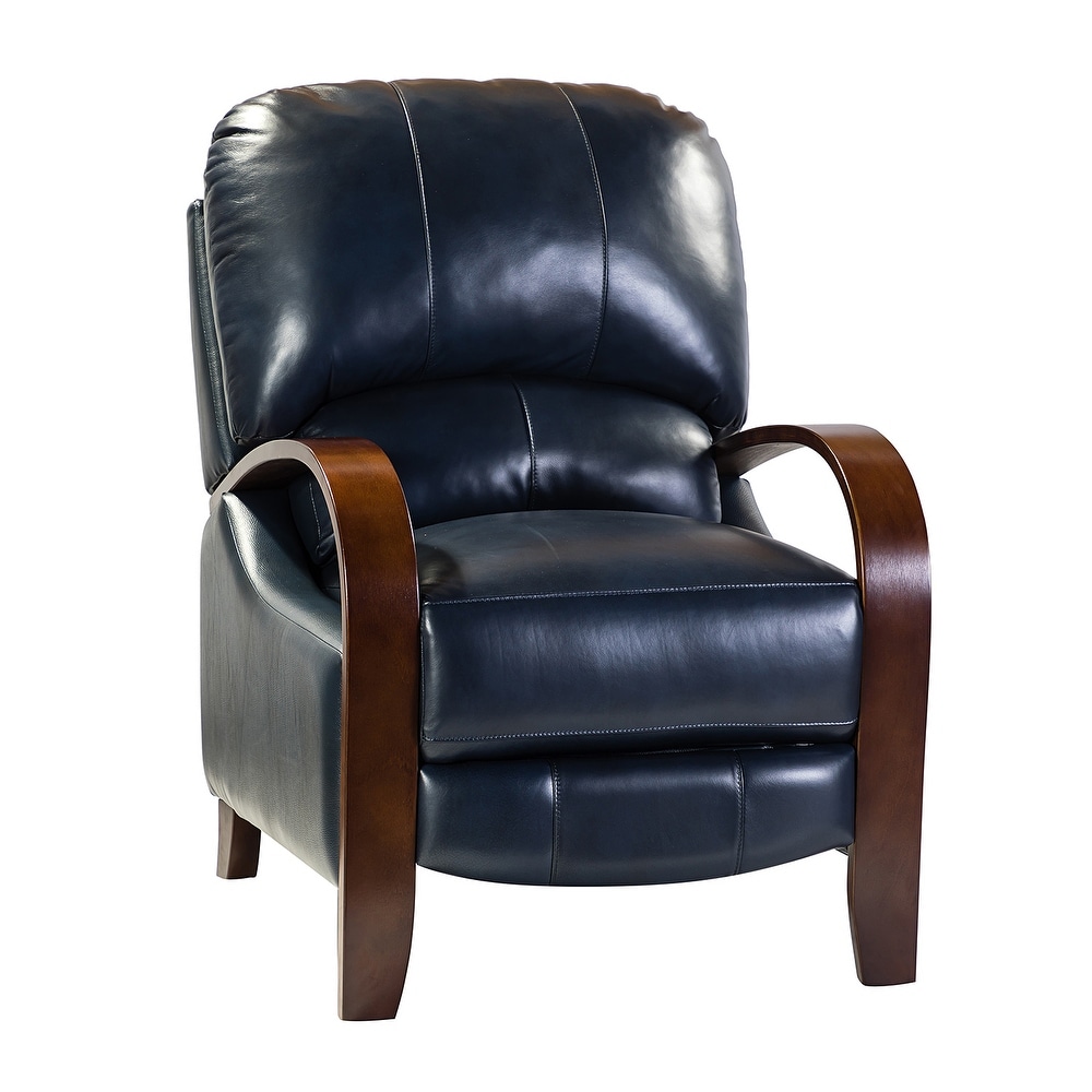 Alexandra Genuine Leather Manual Recliner