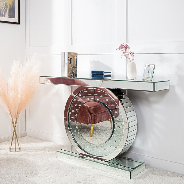 Mirrored Console Table Rectangular Sofa Table