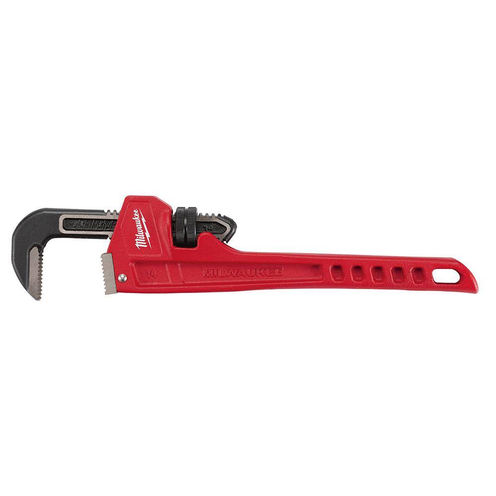 MW Cheater Pipe Wrench with 14 in. Steel Pipe Wrench 48-22-7314-48-22-7114