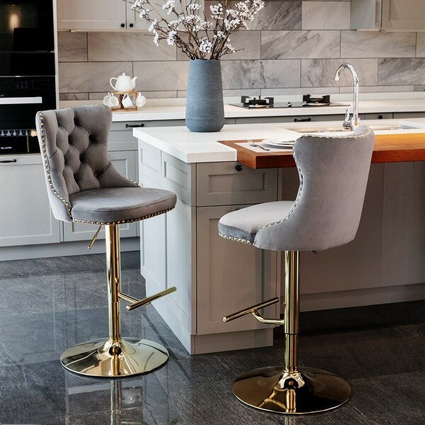 Adjusatble Seat Height Barstools (Set of 2)