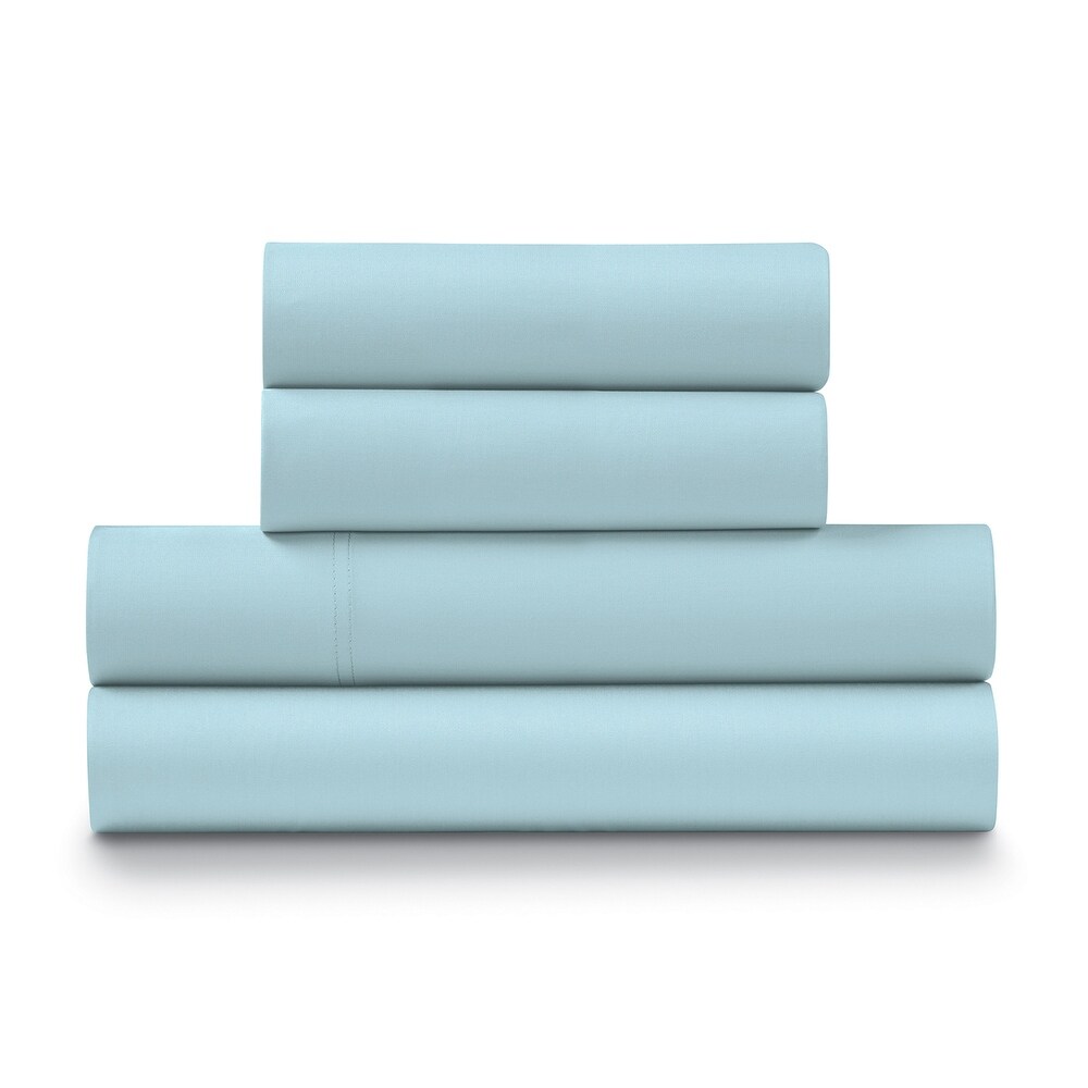 100% Cotton Percale Cool and Crisp Deep Pocket Sheet Set