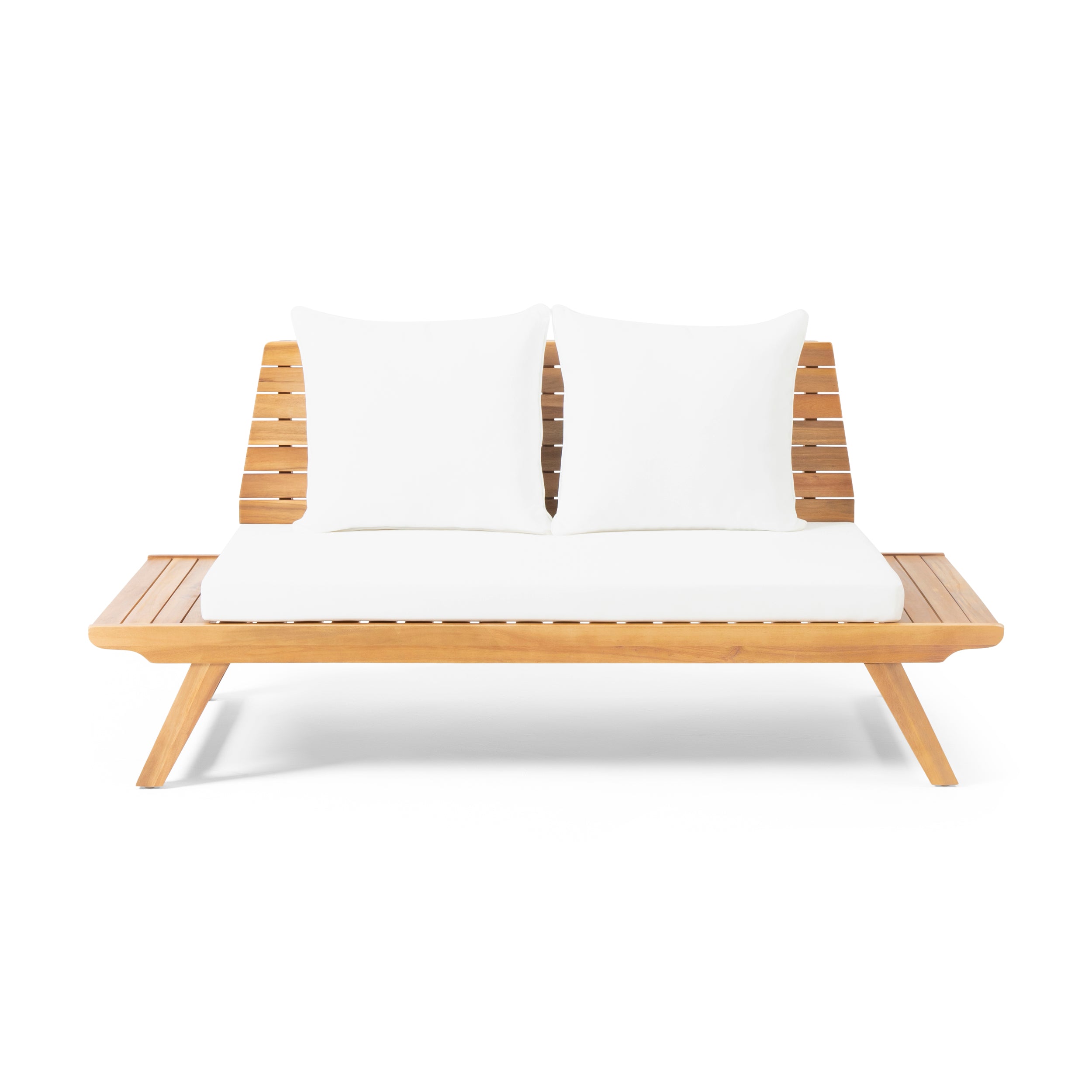 Kaiya Outdoor Acacia Wood 4 Seater Chat Set