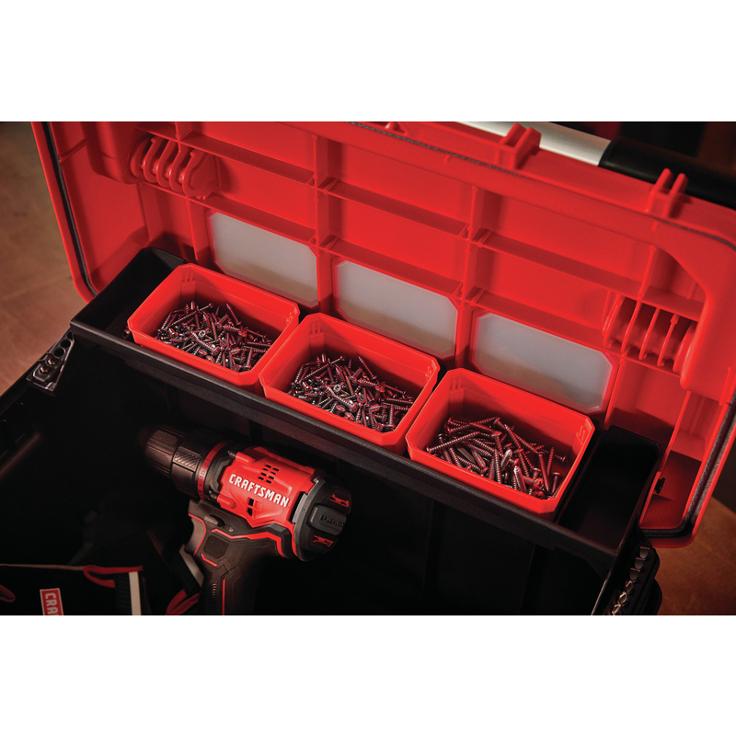 Craftsman Pro 20 in. Cantilever Tool Box 1257 cu in Black/Red