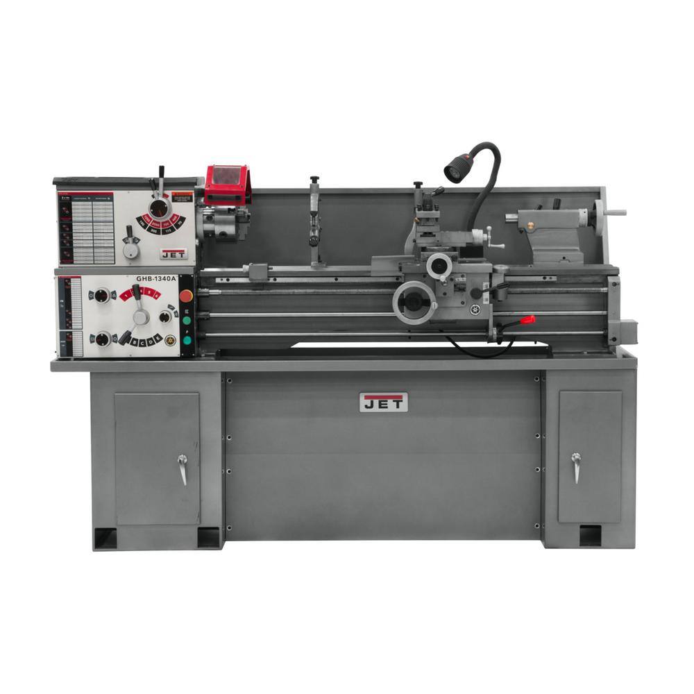 Jet 13 in. x 40 in. Geared Head Metalworking Bench Lathe without Stand 2 HP 230-Volt 1PH GHB-1340A 321357A