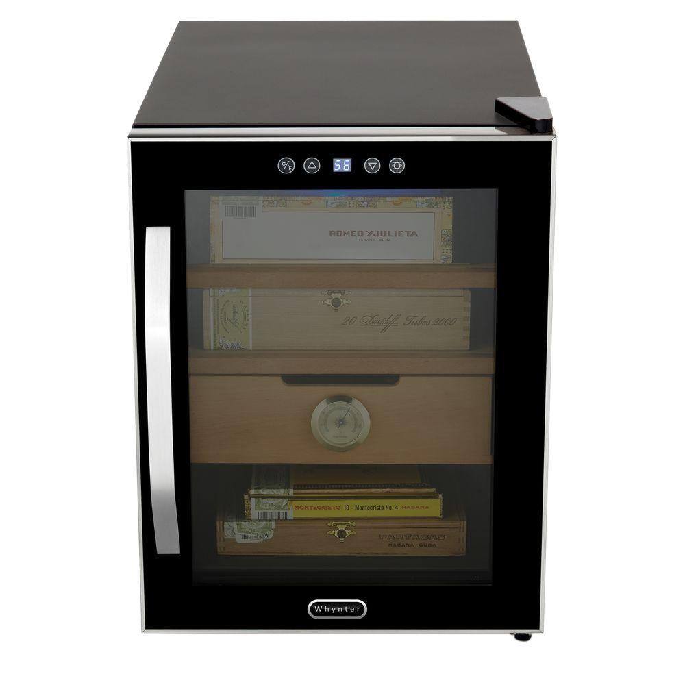 Whynter Elite Touch Control Stainless 1.2 cu. ft. Cigar Cooler Humidor CHC-122BD