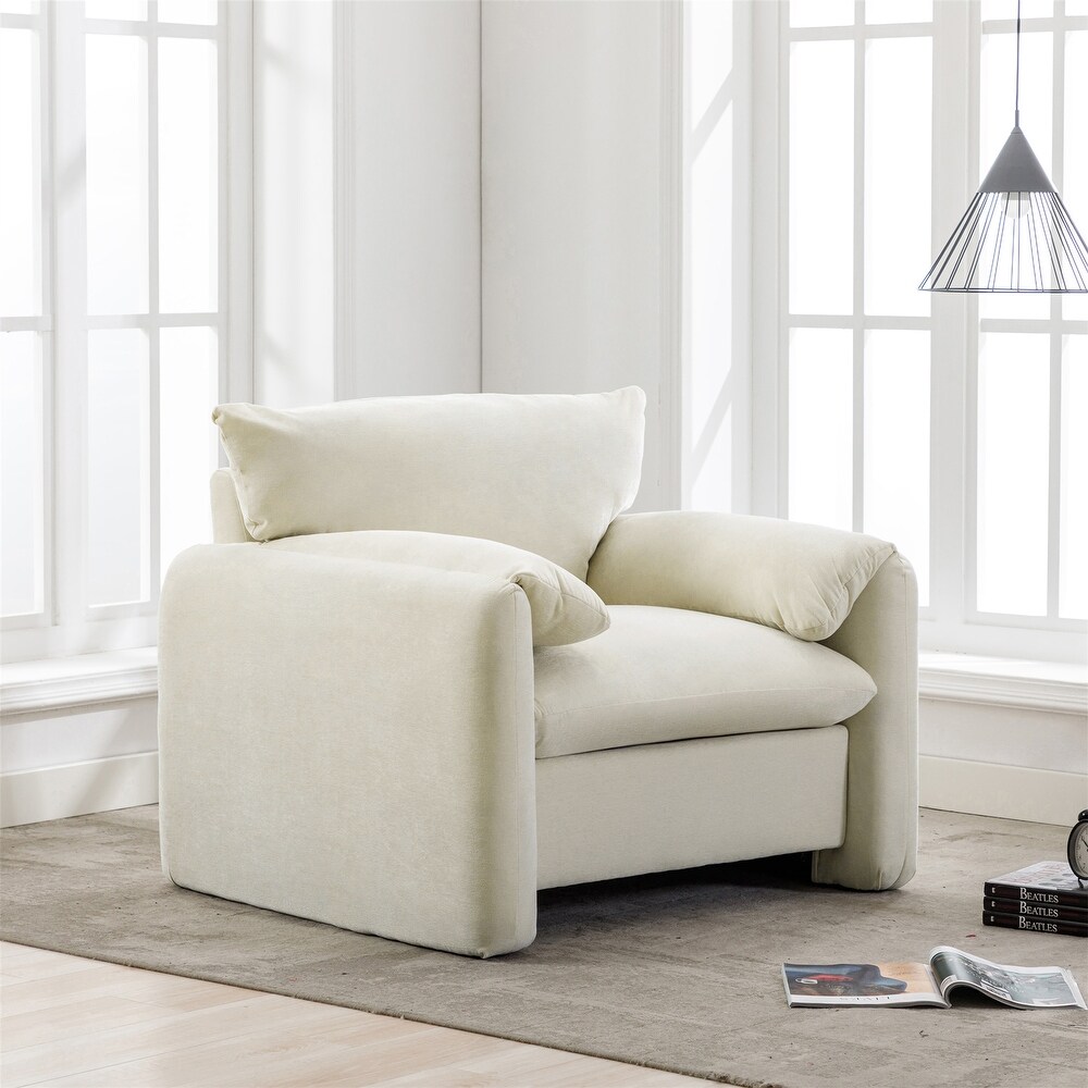 Chenille Oversized Armchair