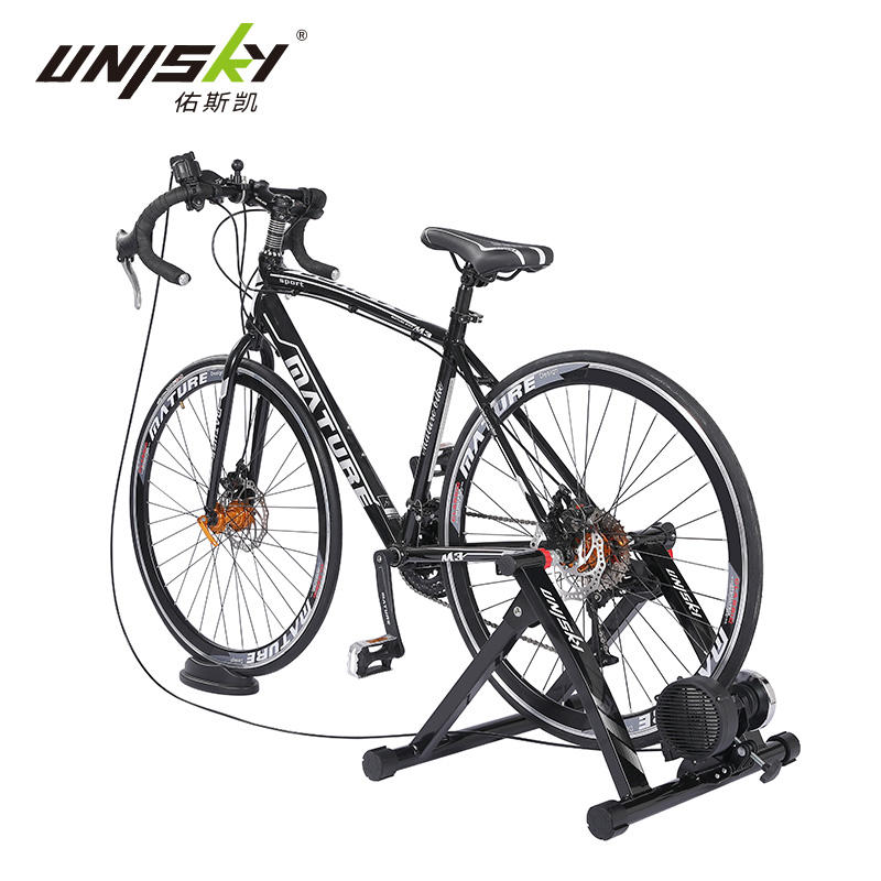 Racer Exercise Bike Resistance Trainer  Stationary Bike Stand  and Bike Trainer Stand for Indoor Riding