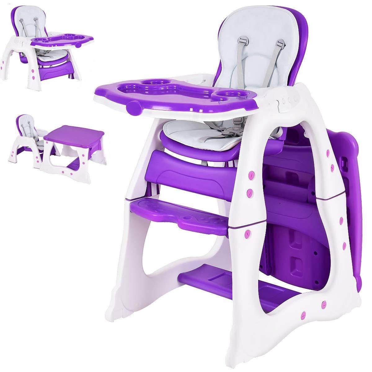 Baby High Chair, 3 in 1 Infant Table and Chair Set