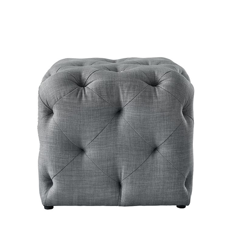 Cecil 1pc Ottoman Tufted Allover