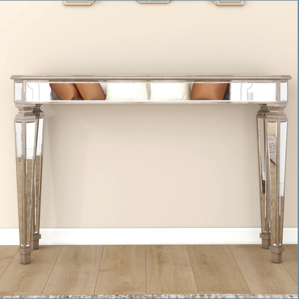 Mirrored Accent Table Console Table