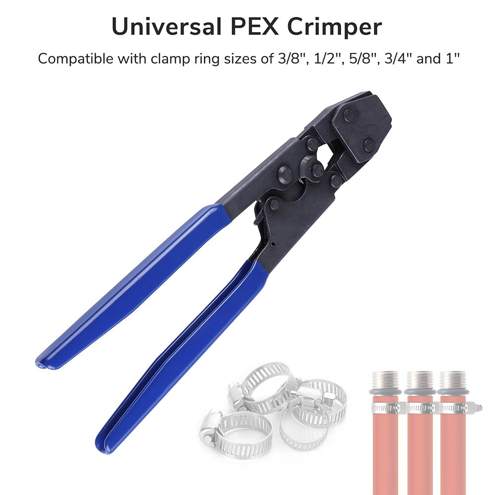 Yescom Pex Clamp Cinch Tool Kit for 5 Sizes 3/8