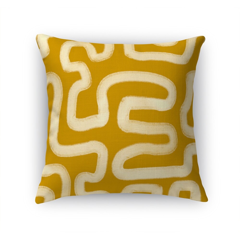 WINDING GOLD Accent Pillow by Becky Bailey