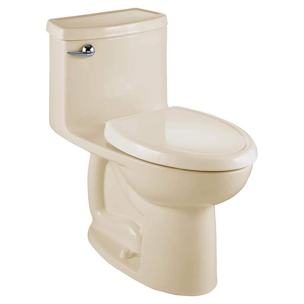 American Standard Compact Cadet 3 FloWise Tall Height 1Piece 128 GPF Single Flush Elongated Toilet in Bone Seat Included