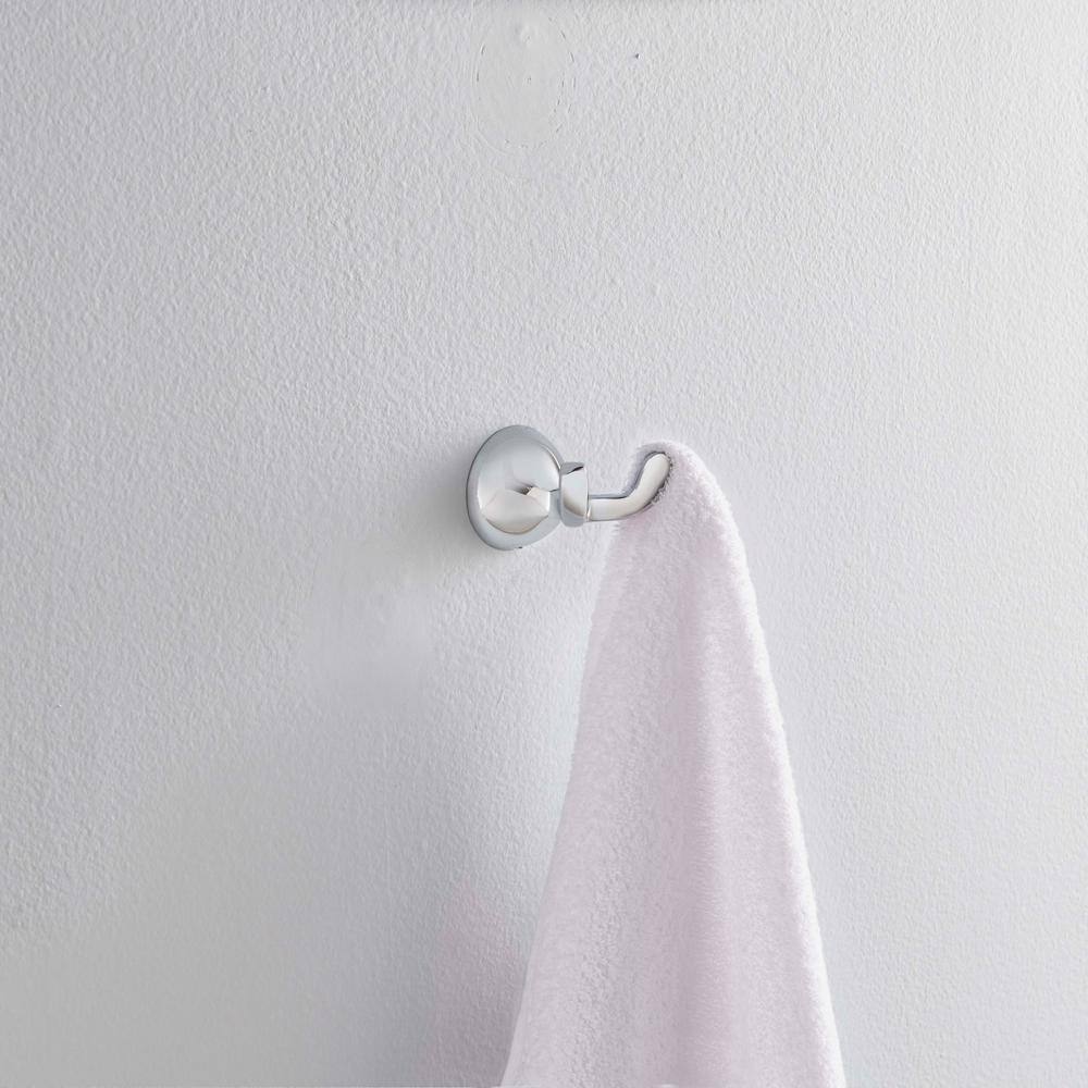 Delta Foundations Double Towel Hook in Chrome FND35-PC