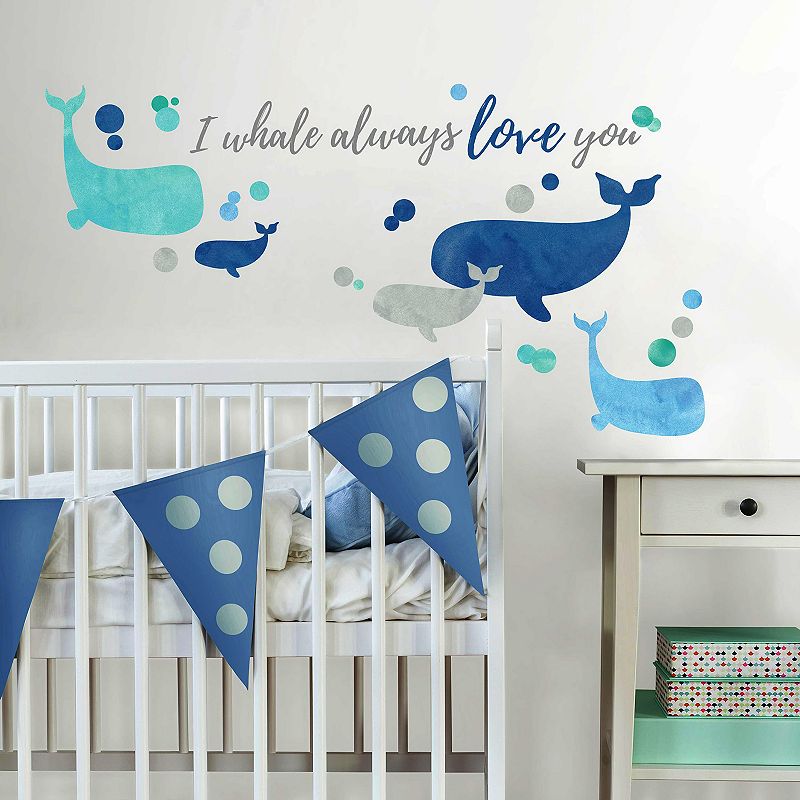 RoomMates I Whale Always Love You Wall Decal