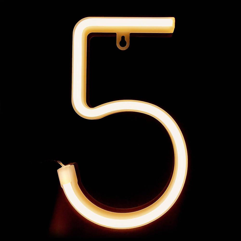 LED Light Luminous Numbers Romantic Neon Lamp Love Party Proposal Use (5)