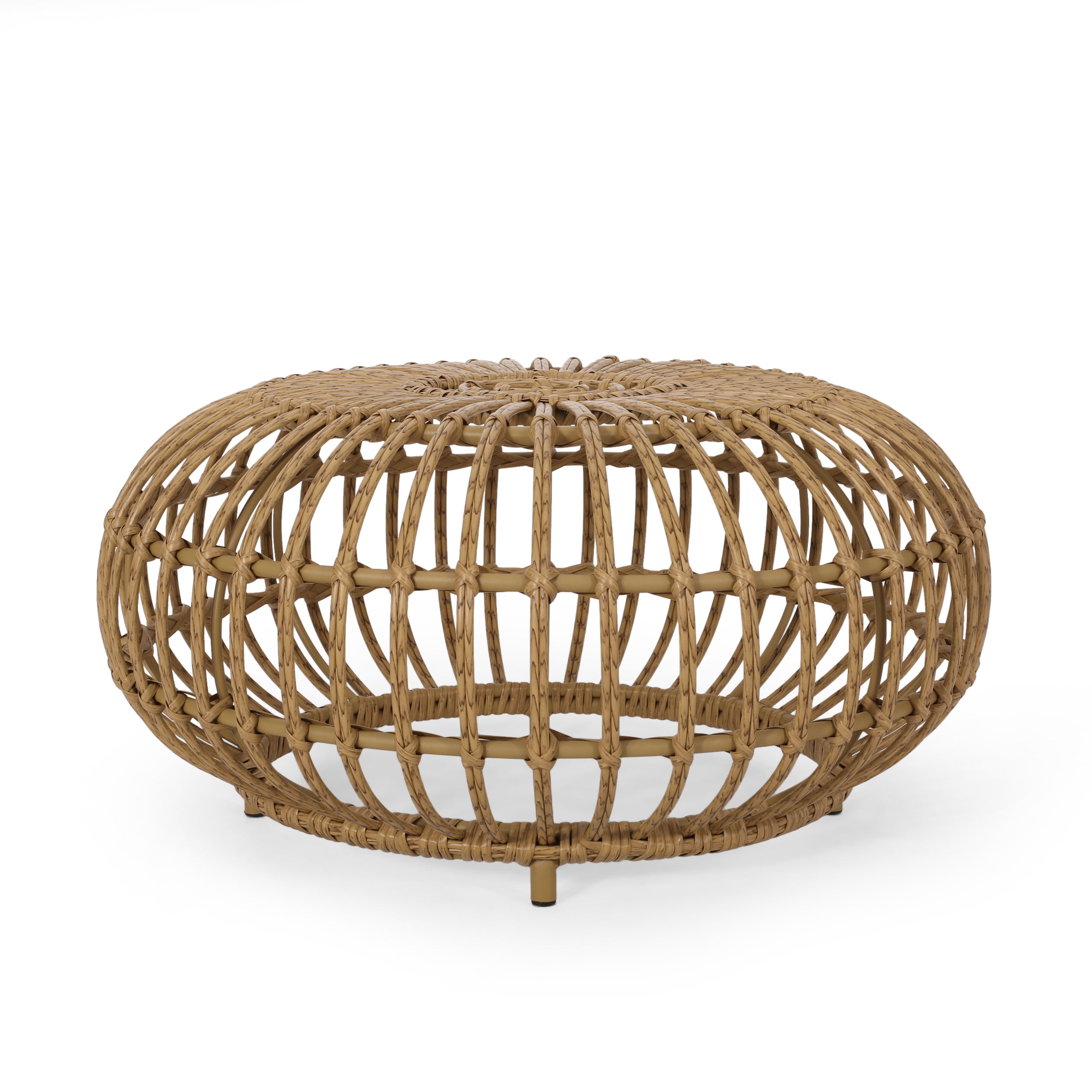 Whitetail Outdoor Boho Wicker Coffee Table