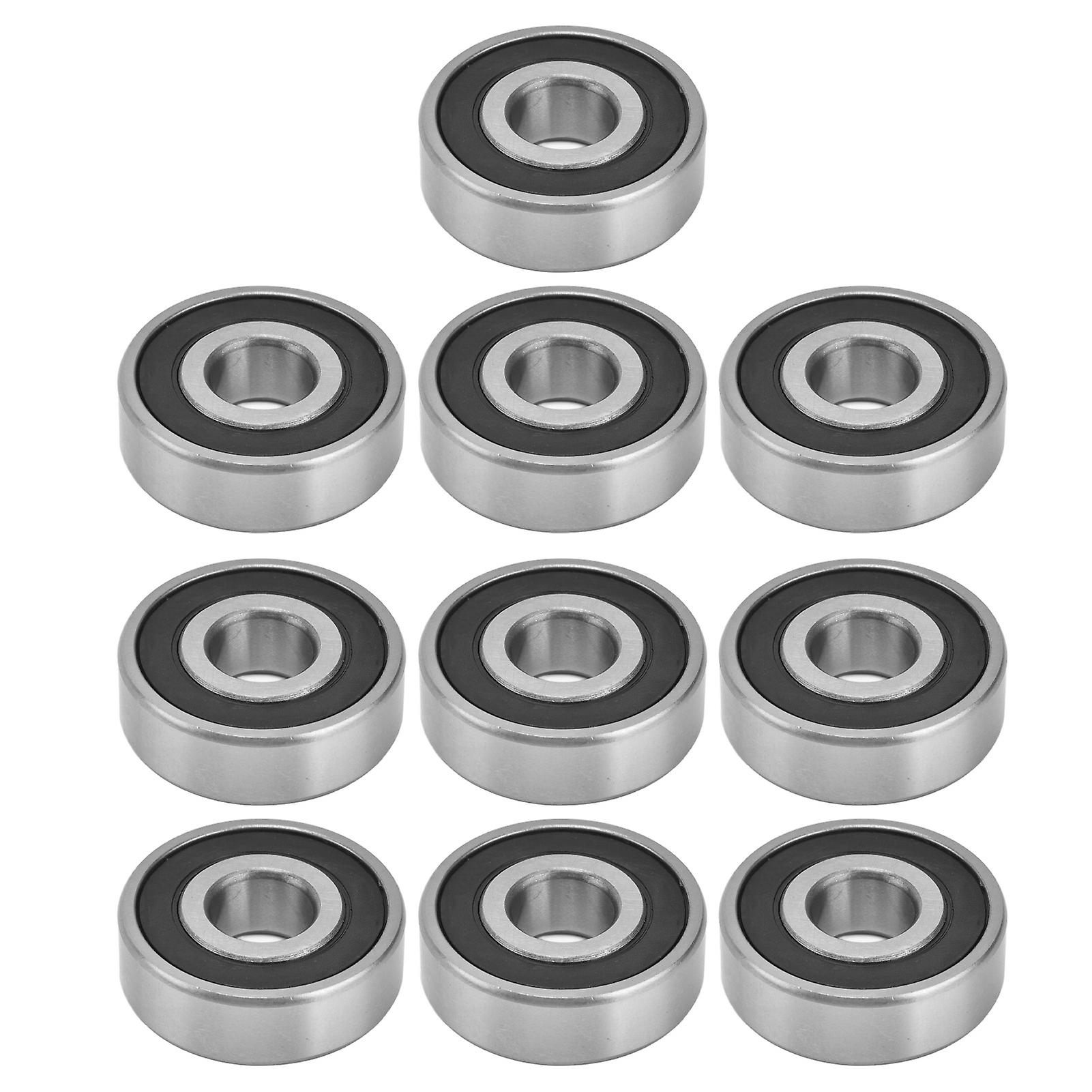 10pcs Rubber Sealed Ball Bearing Radial Mini Deep Groove Bearings For Linear Motion Devices6301