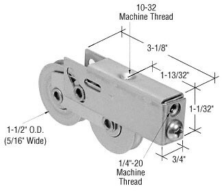 CRL D1922 1 1/2  034Tandem Stainless Steel Slidi...