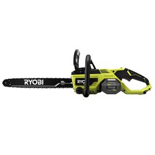 RYOBI 40V HP Brushless 18 in. Cordless Battery Chainsaw and 10 in. Cordless Battery Pole Saw with 5.0 Ah Battery and Charger RY40580-PS