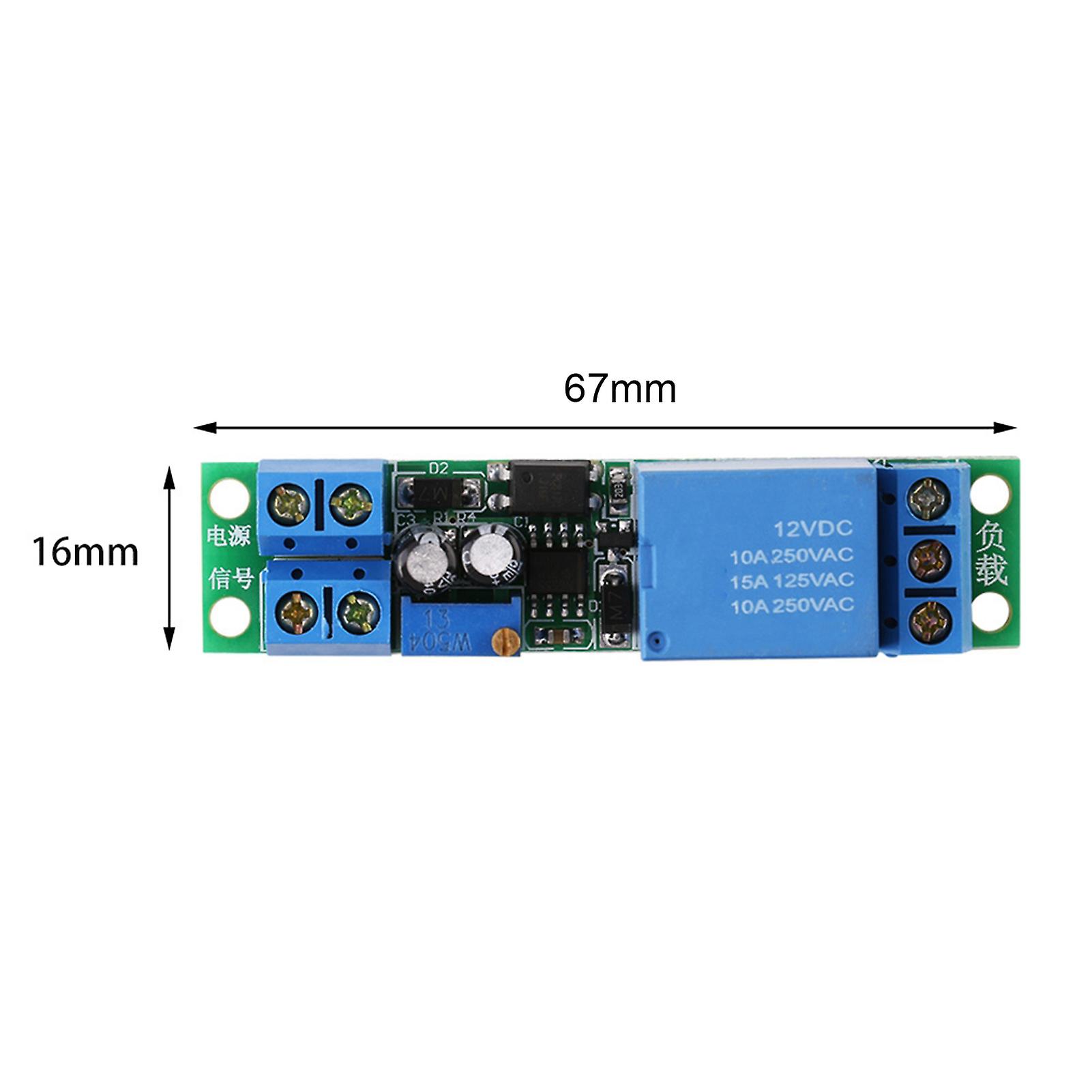 Dc12v Adjustable Signal Trigger Turn Off Delay Timer Switch Relay Module