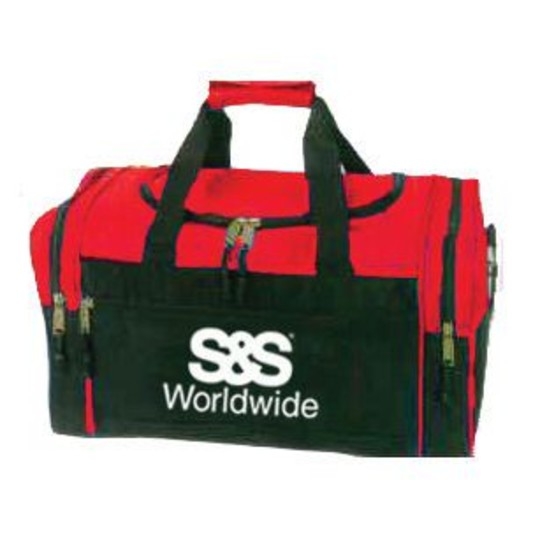 S S Worldwide Compact Duffel Bag  Red/Black with S...