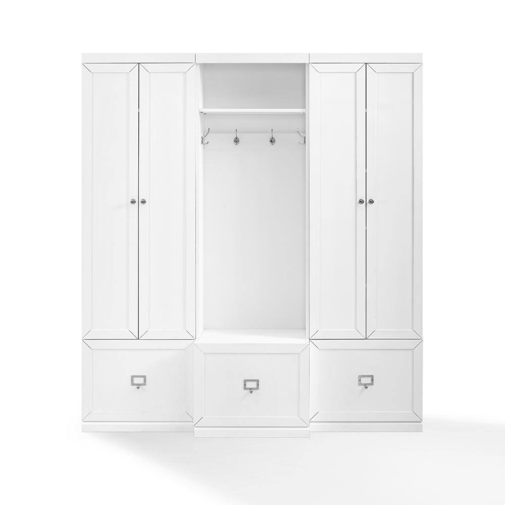 CROSLEY FURNITURE Harper 3-Piece White Entryway Set KF31012WH