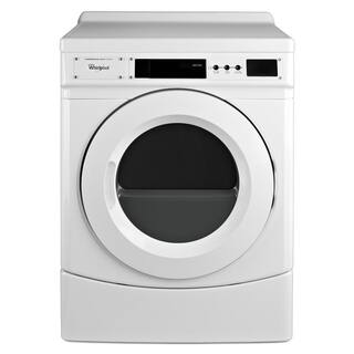 Whirlpool 6.7 cu. ft. 240 Volt White Commercial Electric Vented Dryer CED9160GW