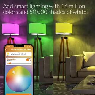 AduroSmart ERIA 60-Watt Equivalent A19 Dimmable CRI 90+ Wireless Smart LED Light Bulb Multi-Color 81809