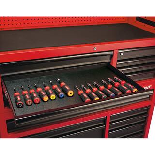 MW 46 in. 8-Drawer Steel Storage Top Chest in Red and Black 48-22-8510