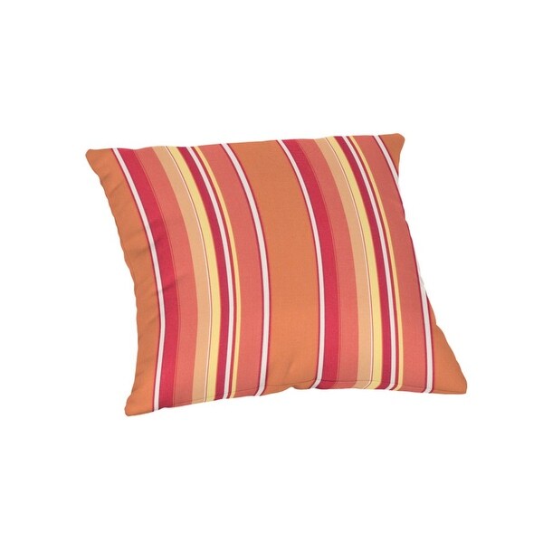 18 inch square Striped Sunbrella Throw Pillow in 20 fabric choices