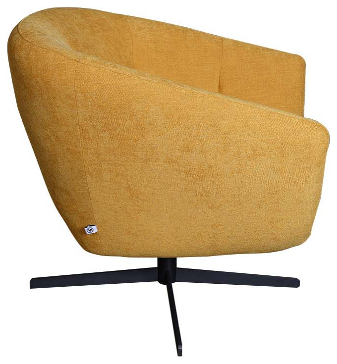 ison Fabric Swivel Chair   Midcentury   Armchairs And Accent Chairs   by Moroni  Houzz