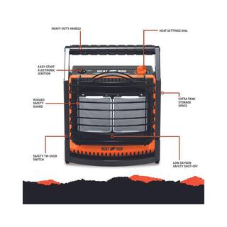 HEAT HOG 18000 BTU Radiant Portable Propane Heater HH-18SLN-A