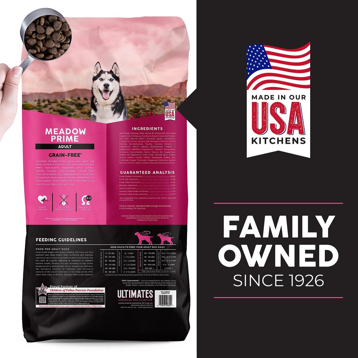 Ultimates Meadow Grain-Free Prime Lamb and Potato Dry Dog Food