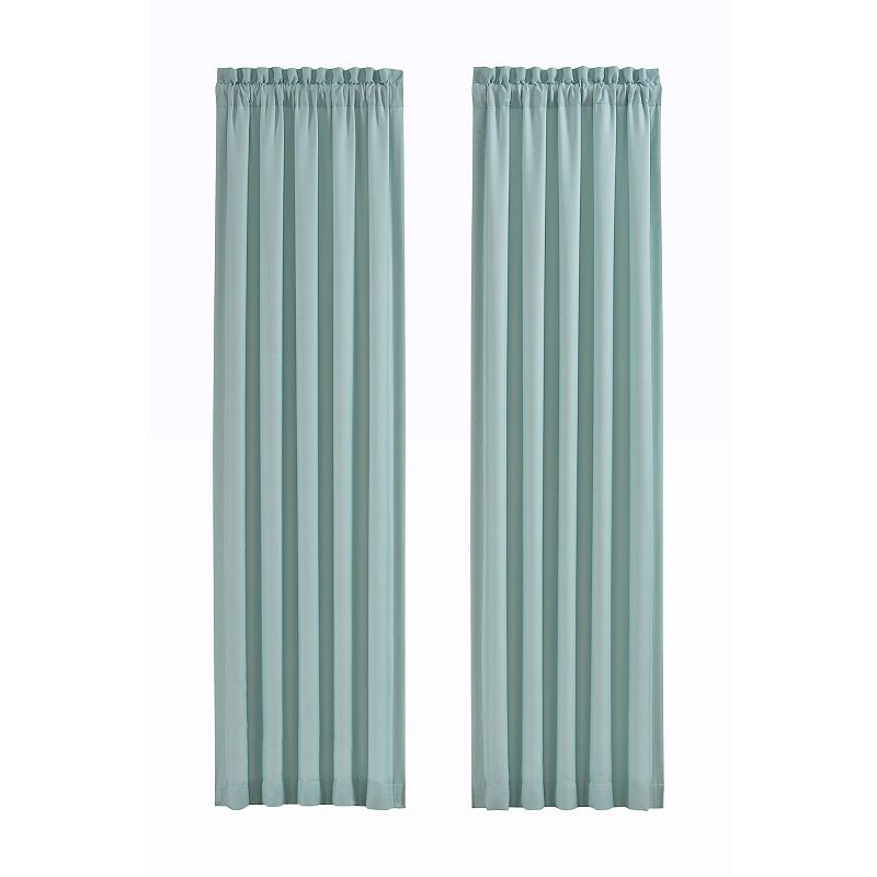 Royal Court Water's Edge Aqua Window Curtain Set