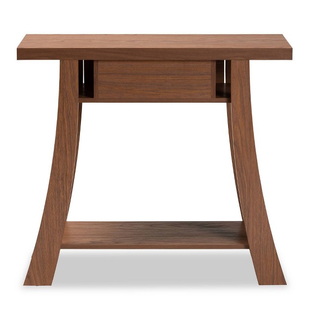 Herman Wood 1 Drawer Console Table Baxton Studio