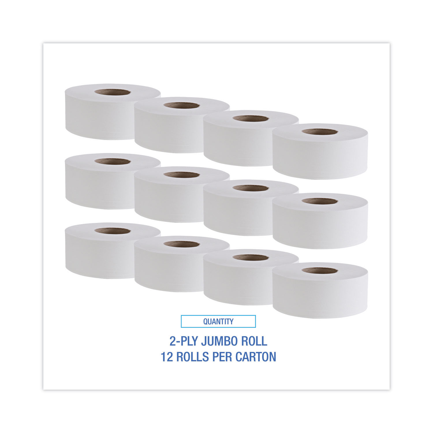 Jumbo Roll Bathroom Tissue by Boardwalkandreg; BWK410323