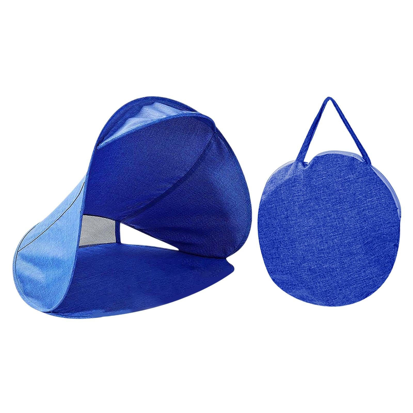 Sun Shade Sun Protection Personal for Working Outside Portable Face Tent Tent Beach Tent for Outdoor Camping Seaside Head Tent Blue