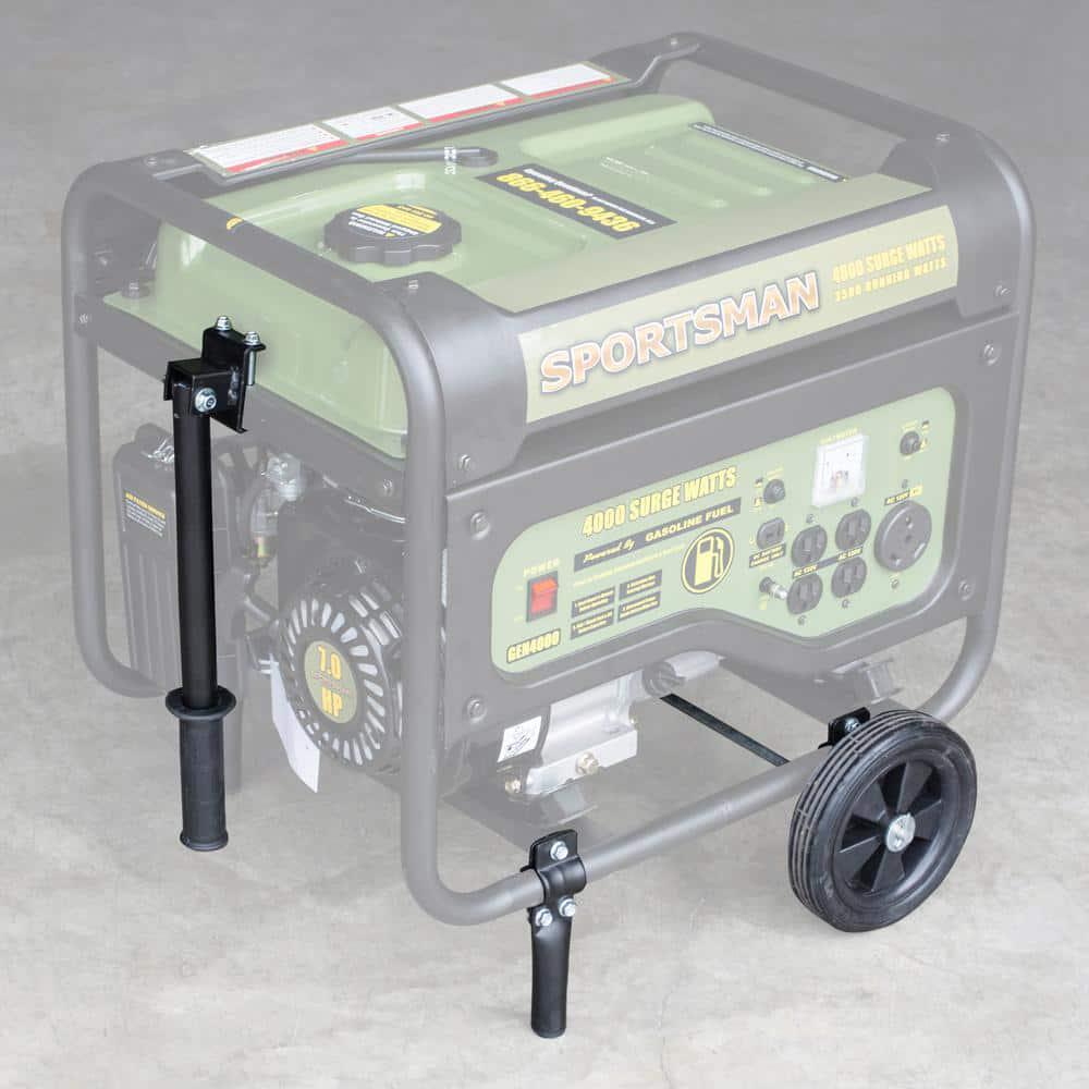 Sportsman 4000Watt3500Watt Recoil Start Dual Fuel Powered Portable Generator with Protective Cover and Wheel Kit