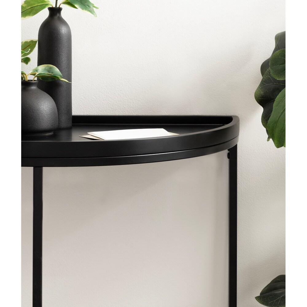 Kate and Laurel Dorrah Half Circle Console Table