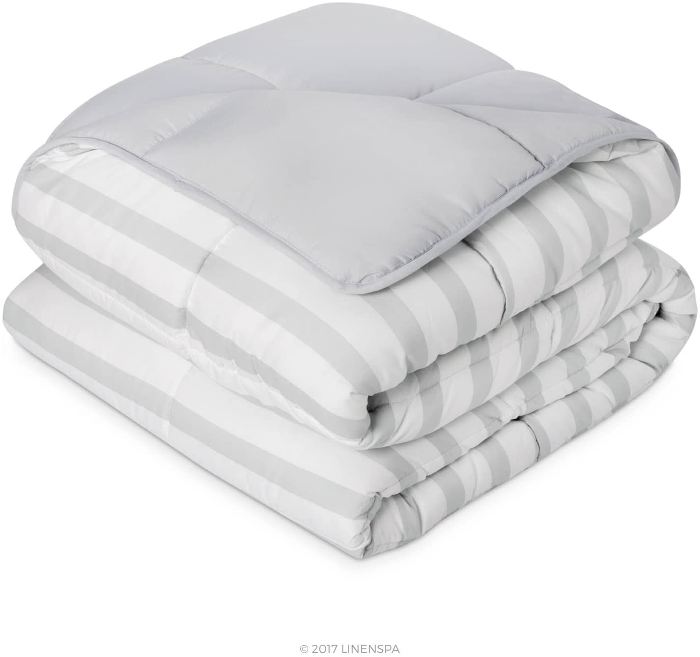 All-Season Quilted Comforter - Corner Duvet Tabs - Hypoallergenic - Plush Microfiber Fill - Machine Washable - Duvet Insert